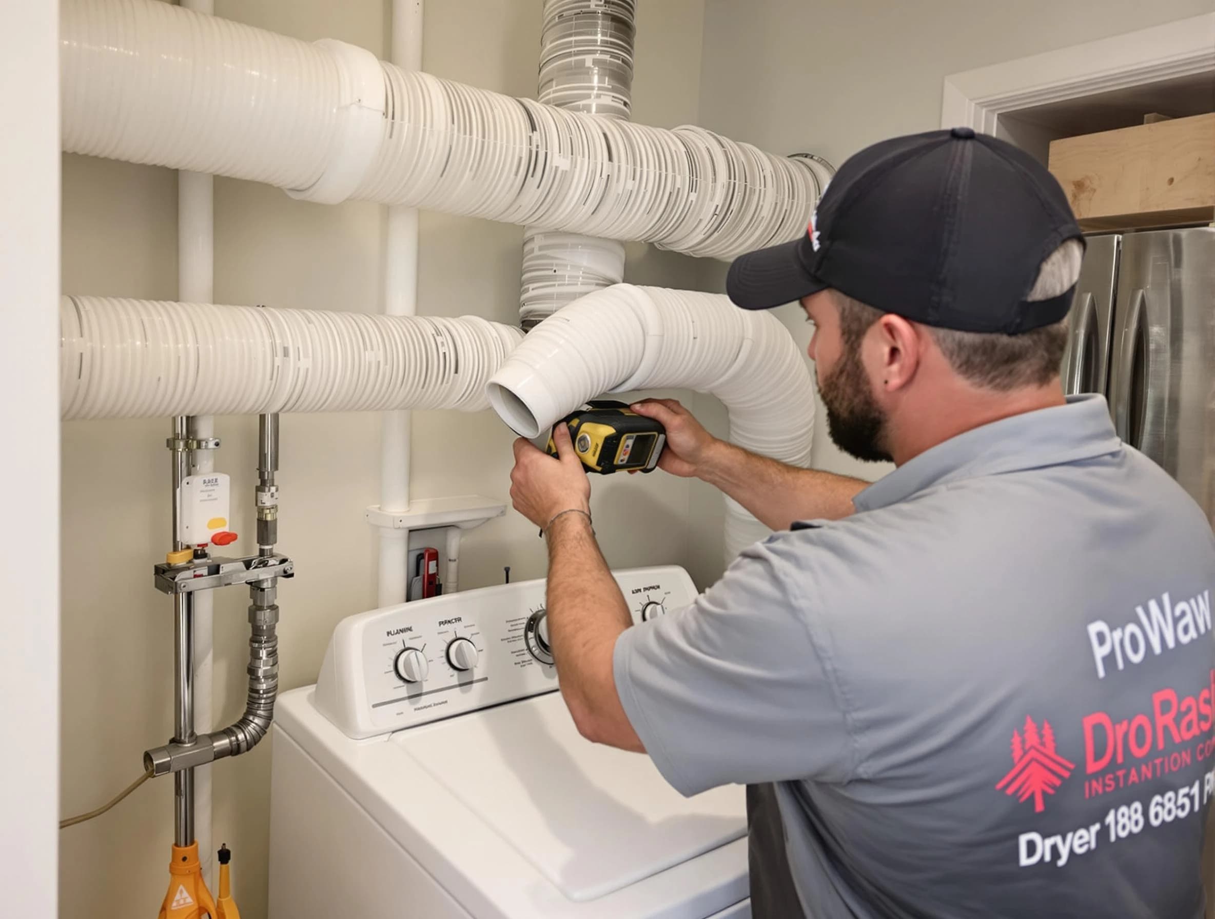 Professional dryer vent hose installation by Riverdale Dryer Vent Cleaning in Riverdale